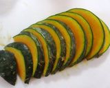 超簡単☆かぼちゃのココナッツオイル揚げ♪作り方1写真