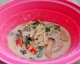 レンジで簡単あったか！鯛の豆乳鍋風作り方5写真