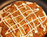 フライパンで残ったカレーをピザ！作り方6写真
