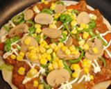 フライパンで残ったカレーをピザ！作り方7写真