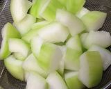 冬瓜といきなりにぎにぎ鶏団子の葛煮作り方1写真
