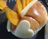 ハリネズミ風柿ハムチーズサンド(^^)!作り方7写真