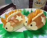 ハリネズミ風柿ハムチーズサンド(^^)!作り方8写真