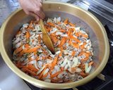 きのこの肉味噌炒め作り方3写真