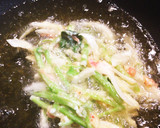 さつまいもの茎と玉ねぎのかき揚げ作り方8写真