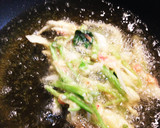 さつまいもの茎と玉ねぎのかき揚げ作り方9写真