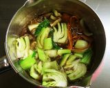 青梗菜とワンタンのスープそぼろ作り方4写真