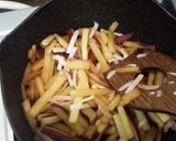 甘じょっぱい！さつまいもチーズきんぴら作り方4写真