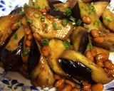 なすと納豆の甘辛にんにく炒め作り方4写真