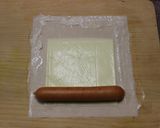チョリソーとチーズinのスティック春巻き作り方3写真