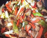 野菜たっぷり肉だんごの甘酢あんかけ作り方11写真