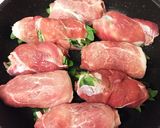 大葉でさっぱり豆腐とキノコの肉巻き作り方3写真