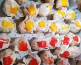 お弁当に♪簡単☆彩り☆パプリカシュウマイ作り方4写真