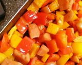 お弁当に♪簡単☆彩り☆パプリカシュウマイ作り方6写真