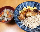 鳥照り焼き と そぼろ の三色丼作り方5写真