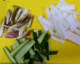 簡単ヘルシー♪みょうがと野菜の甘酢漬け。作り方1写真
