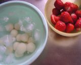 とうふ白玉といちごの冷やしミルクしるこ。作り方2写真