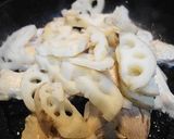 レンコンと鶏むね肉の梅マヨ焼き作り方3写真