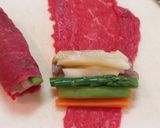 ヘルシー野菜巻きビーフ照り焼き作り方3写真