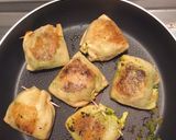 カボチャとひじきのキンチャク焼き作り方5写真