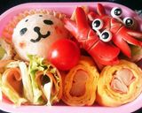 お弁当に♪ピックでカニちゃんウインナー作り方4写真