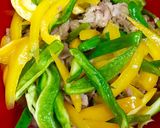 時短！豚肉・ピーマン・パプリカ青椒肉絲♬作り方5写真