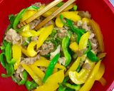 時短！豚肉・ピーマン・パプリカ青椒肉絲♬作り方6写真