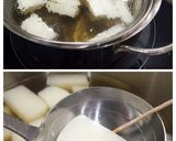 冬❊聖護院大根と松山揚げの味噌汁作り方3写真