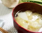 冬❊聖護院大根と松山揚げの味噌汁作り方5写真