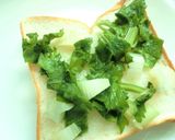 胡麻香る❀セロリたっぷり和トースト作り方3写真