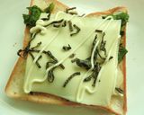 胡麻香る❀セロリたっぷり和トースト作り方5写真