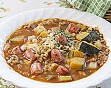 ソーセージとレンズ豆のスープ作り方10写真