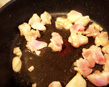 カレー風味の鶏とサツマイモ炒め作り方3写真