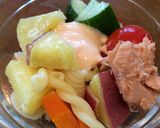 ワンポットパスタで紅葉サラダ作り方5写真