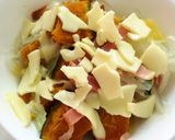 簡単レンジ☆かぼちゃサラダ〜ピザ風味作り方3写真