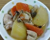 煮くずれしない！炊飯器で鶏肉肉じゃが作り方3写真