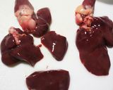 鶏レバーの煮物作り方1写真