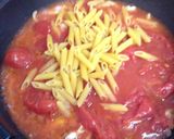 ペンネとホールトマトでワンポットパスタ作り方3写真