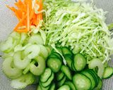 コールスロー風 サラダ作り方1写真