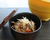 キノコとひき肉の簡単おいしい炊込みごはん作り方7写真