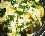 春菊と玉子の味噌汁作り方4写真