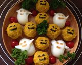 ハロウィン♪ゴーストパンプキンサラダ作り方8写真