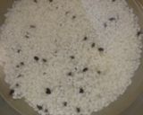 100均土鍋で*黒米入り炊き込みご飯作り方1写真