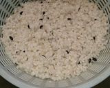100均土鍋で*黒米入り炊き込みご飯作り方3写真