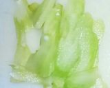 いか塩辛の玉子焼き&キャベツとセロリ添え作り方3写真