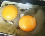 お弁当の目玉焼き。作り方1写真