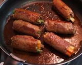 ヘルシー野菜巻きビーフ照り焼き作り方7写真