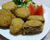 なすの挽き肉はさみ揚げ(フライ)作り方9写真