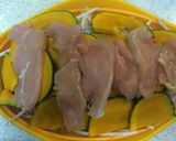 俺流！鶏ムネ肉とカボチャの重ね蒸し作り方6写真