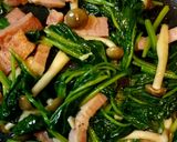 ほうれん草とベーコンの香味炒め作り方5写真